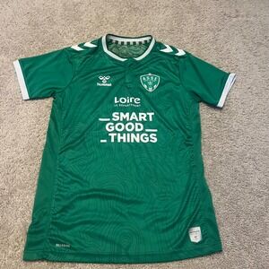 SAINT-ETIENNE 2022 2023 HOME FOOTBALL‎ SHIRT SOCCER JERSEY HUMMEL YOUTH 14 L/XL